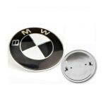 Emblema BMW 82mm Compatível Capo E Porta Malas logo Preto e Branco - Imagem 4