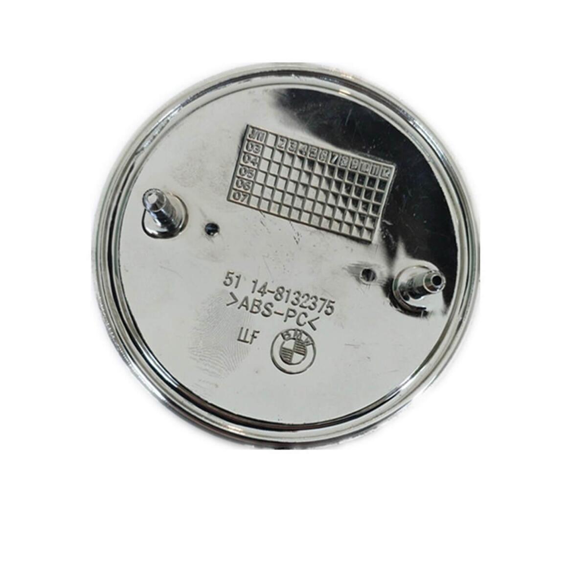 Emblema BMW 74mm Compatível Capo E Porta Malas logo Preto e Branco - Imagem 3