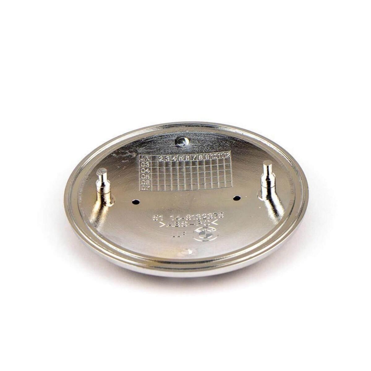 Emblema BMW 74mm Compatível Capo E Porta Malas logo Preto e Branco - Imagem 6