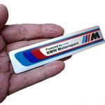 Emblema Bmw M Performance Motorsport Adesivo Metal 12cm Fxs3