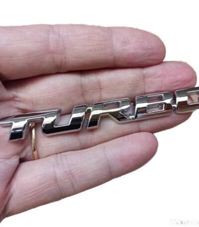 Emblema Turbo Metal Lateral Cruze Onix Chevrolet Gm Ford Cro