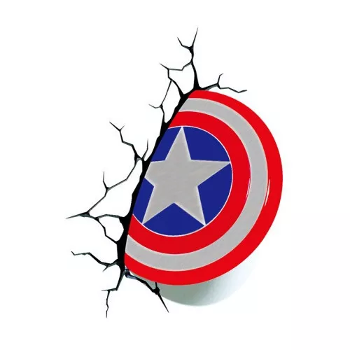 Adesivo 3d Escudo Do Capitão América P/carros Motos Caminhõe