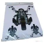 Adesivo Motoqueiro Fantasma 3d Honda Yamaha Bmw Harley 20x23