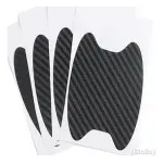 Adesivo Protetor Maçaneta Porta Carro/4 Und Fibra De Carbono