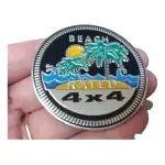 Emblema Adesivo 4x4 Metal Beach Rated Jeep Hilux S10 Toro V8