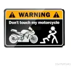 Emblema Adesivo Moto Warning Kawasaki Honda Triumph Royal Nx