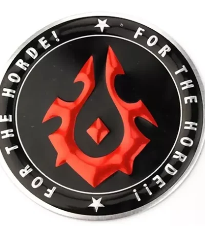 Emblema Adesivo World Of Warcraft Horda Blak V8 Carros Motos