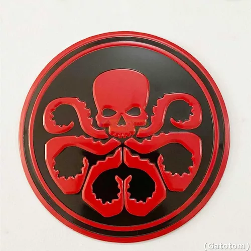 Emblema Agentes S.h.i.e.l.d Marvel Shield Hydra 7,5cm Red