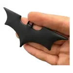 Emblema Batman 3d Black Adesivo Em Metal Reforçado Dc 9cm V