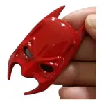 Emblema Batman Mascara 3d Red Adesivo Metal Reforçado Dc V8