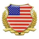 Emblema Estados Unidos Brasão Ford Mustang Camaro Chevrolet