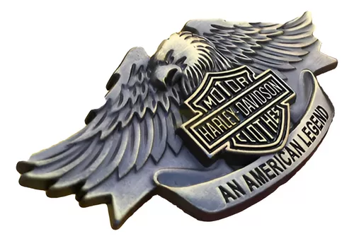 Emblema Harley Metal Adesivo Aguia Bronze Motor H. Davidson