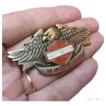 Emblema Harley Metal Adesivo Aguia Bronze V Motor H.davidson