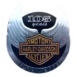 Emblema Harley Metal Adesivo Asa 105 A Motor Cycles Davidson