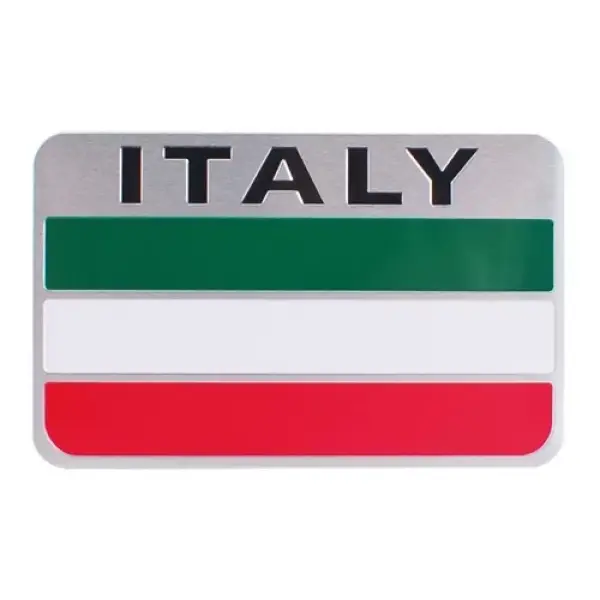 Emblema Itália Bandeira Adesivo Metal Fiat Palio Toro Argo U