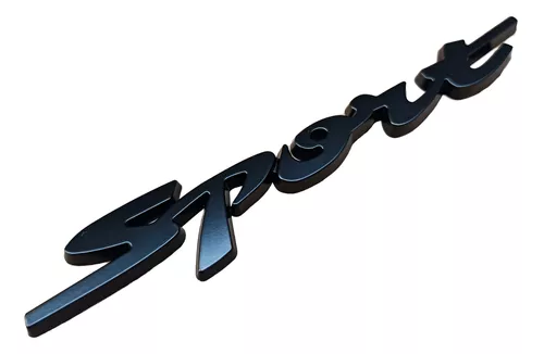 Emblema Sport Metal Hyundai Hb20 Polo Onix Strada Kwid Preto