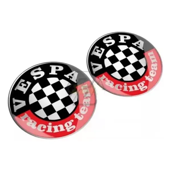 Emblema Vespa Adesivo Racing Team 3d Itália Piaggio Gts Gtv