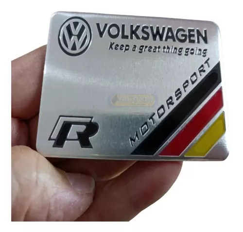 Emblema Vw Alemanha R-line Lateral Tiguan Jetta Polo Golf Qu