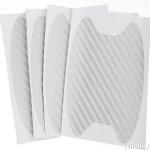 Adesivo Protetor Maçaneta Porta Carro/4 Und Fibra De Carbono Red (cópia)