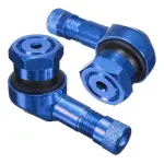2 Valvulas Bico Pneu Moto 90graus Cg Nxr Fazer Factor L Azul