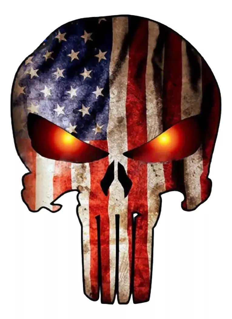 Adesivo Caveira Soldado Usa Punisher O Justiceiro Harley V8a Adesivo Caveira Soldado Usa Punisher O Justiceiro Harley V8a