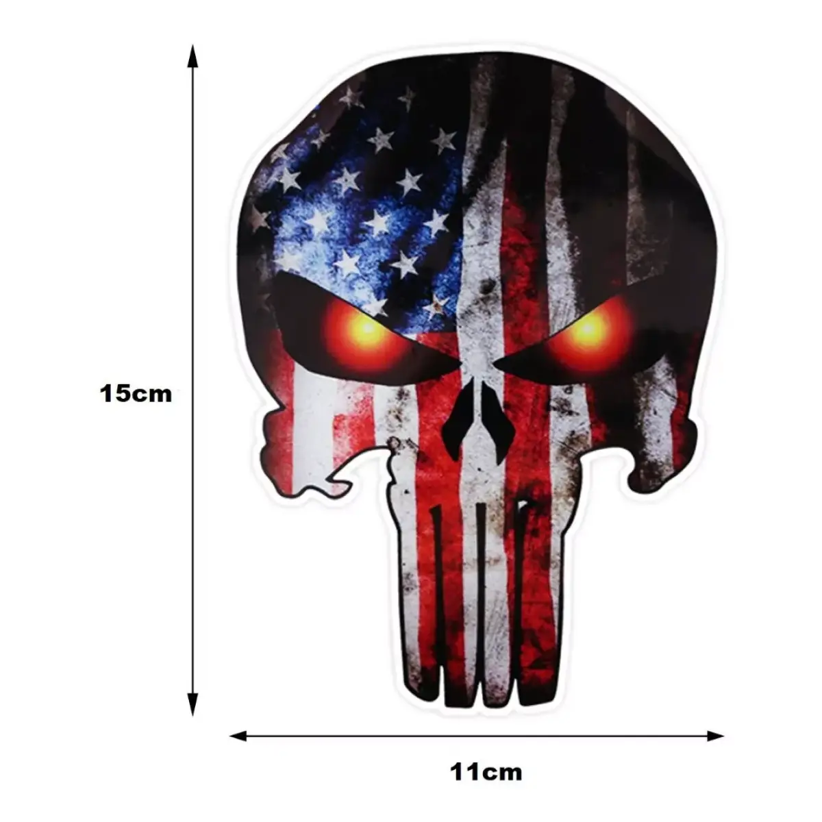 Adesivo Caveira Soldado Usa Punisher O Justiceiro Harley V8a