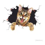 Adesivo 3d Gato Gatinho Maroto P/carros Moto Decoração Gatos