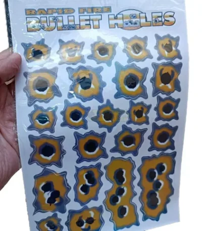 Adesivo Furo Buracos Tiros De Balas 3d Honda Yamaha Harley A