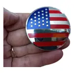 Emblema Adesivo Estados Unidos Bandeira 56mm Carro Moto V8