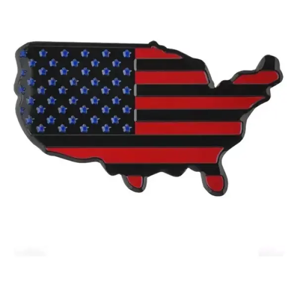 Emblema Adesivo Estados Unidos Mapa Bandeira Ford Chevrole2