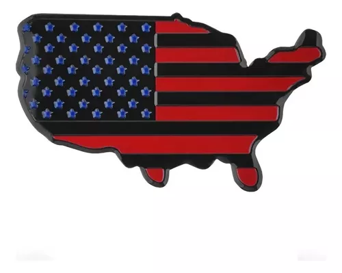 Emblema Adesivo Estados Unidos Mapa Bandeira Ford Chevrole2