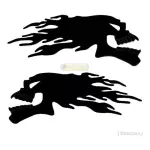 Emblema Adesivo Harley Caveira Resinado Motos Car Blk 2 Un.