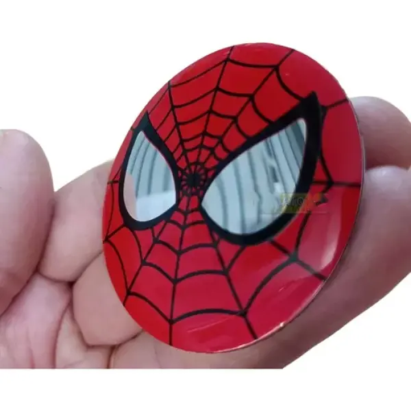 Emblema Adesivo Mascara Do Homem Aranha Marvel 56mm Car Moto