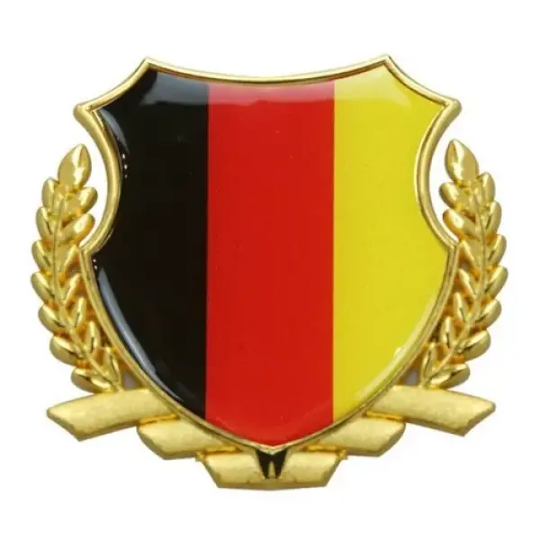 Emblema Adesivo Metal Alemanha Brasão Vw Jetta Golf Amarok