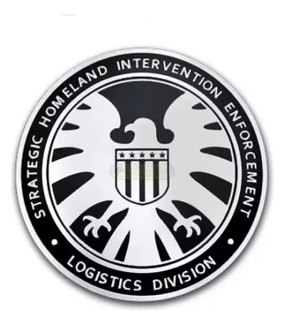 Emblema Agentes Da Shield Marvel Ag Capitão Fenix Prata 75mm