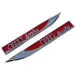 Emblema Audi Lateral Metal A3 A4 A5 A6 A7 Q3 Q5 Q7 Red 2un