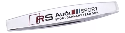 Emblema Audi Rs Sport Team Adesivo Em Metal Reforçado Carros