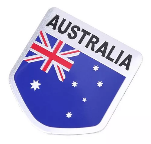 Emblema Austrália Brasão Adesivo Aluminio Land Rover Mini