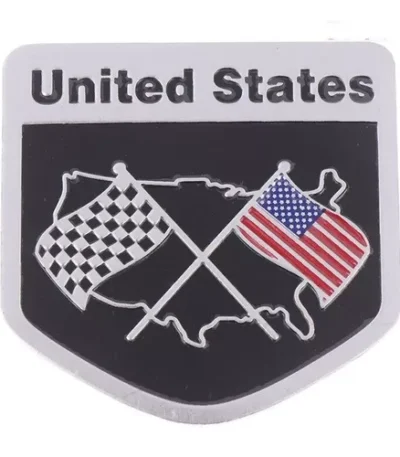 Emblema Estados Unidos Us Brasão Sp Metal Ford Chevrolet Jp