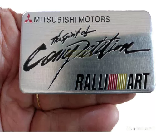 Emblema Ralliart Mitsubishi L200 Asx Metal Lateral Dakar Ass