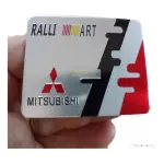 Emblema Ralliart Mitsubishi L200 Asx Metal Lateral Dakar Cor