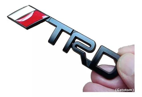 Emblema Trd Toyota Corolla Rav4 Etios Camry Hilux Logo Preto
