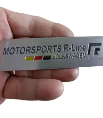 Emblema Vw Alemanha R-line Lateral Tiguan Jetta Polo Golf Fx