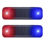 2 Luz De Advertência Solar Anti-colisão P/ Veículos Redblue