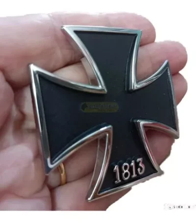 Emblema Cruz De Ferro 1813 Harley Metal Reforçado Paintball