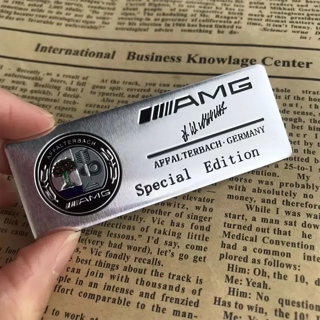 Emblema Amg Affalterbach Mercedes Benz Acessório A B C Corbr