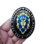 Emblema Adesivo World Of Warcraft Alliance Metal Decor Wow 2