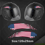 Kit 2 Adesivos Refletivos Bandeiras Países P Capacete Usa Eu