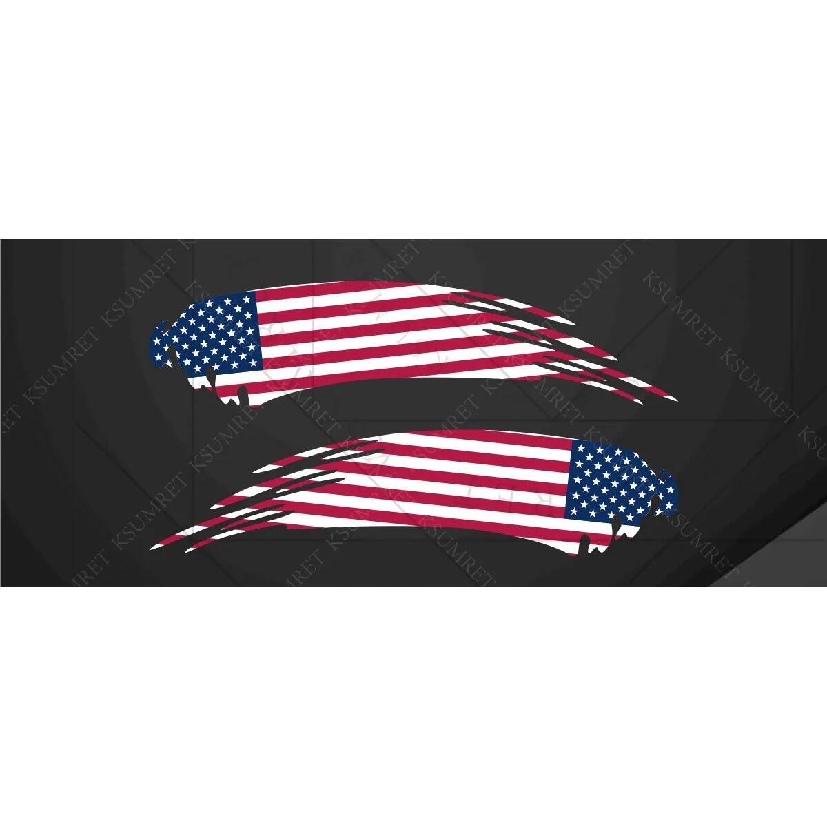 Kit 2 Adesivos Refletivos Bandeiras Países P Capacete Usa Eu - Imagem 4