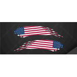 Kit 2 Adesivos Refletivos Bandeiras Países P Capacete Usa Eu - Imagem 4